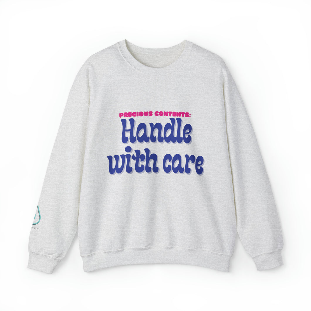 Handle with Care - Unisex Heavy Blend™ Crewneck Sweatshirt