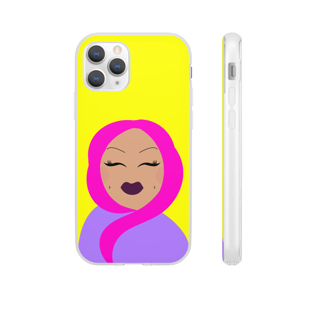 Pop of Joy! Muslimah Hijab Flexi Phone Case - Yellow