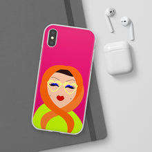 Load image into Gallery viewer, Pop of Joy! Muslimah Hijab Flexi Phone Case - Fushia
