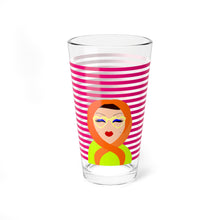 Load image into Gallery viewer, Pop of Joy! Muslimah Hijab Drinking Glass Set of 4, 16 oz
